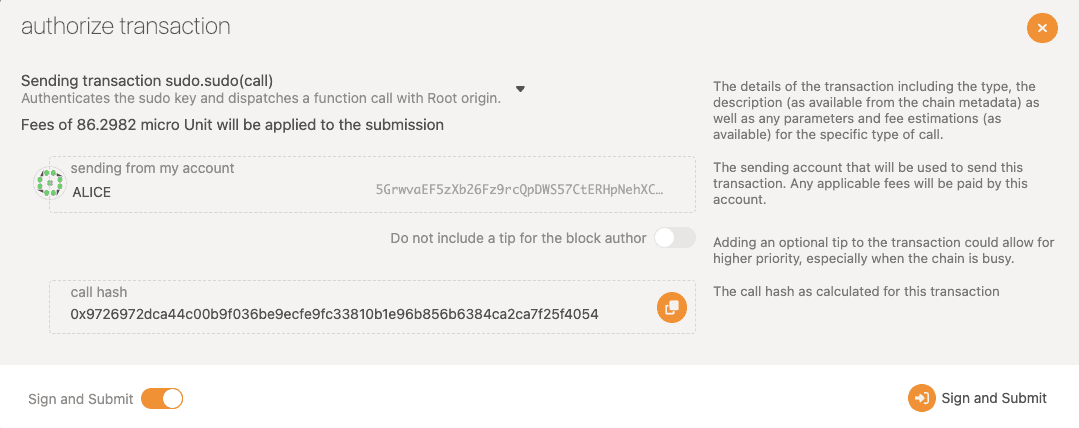 Verify and authorize the transaction